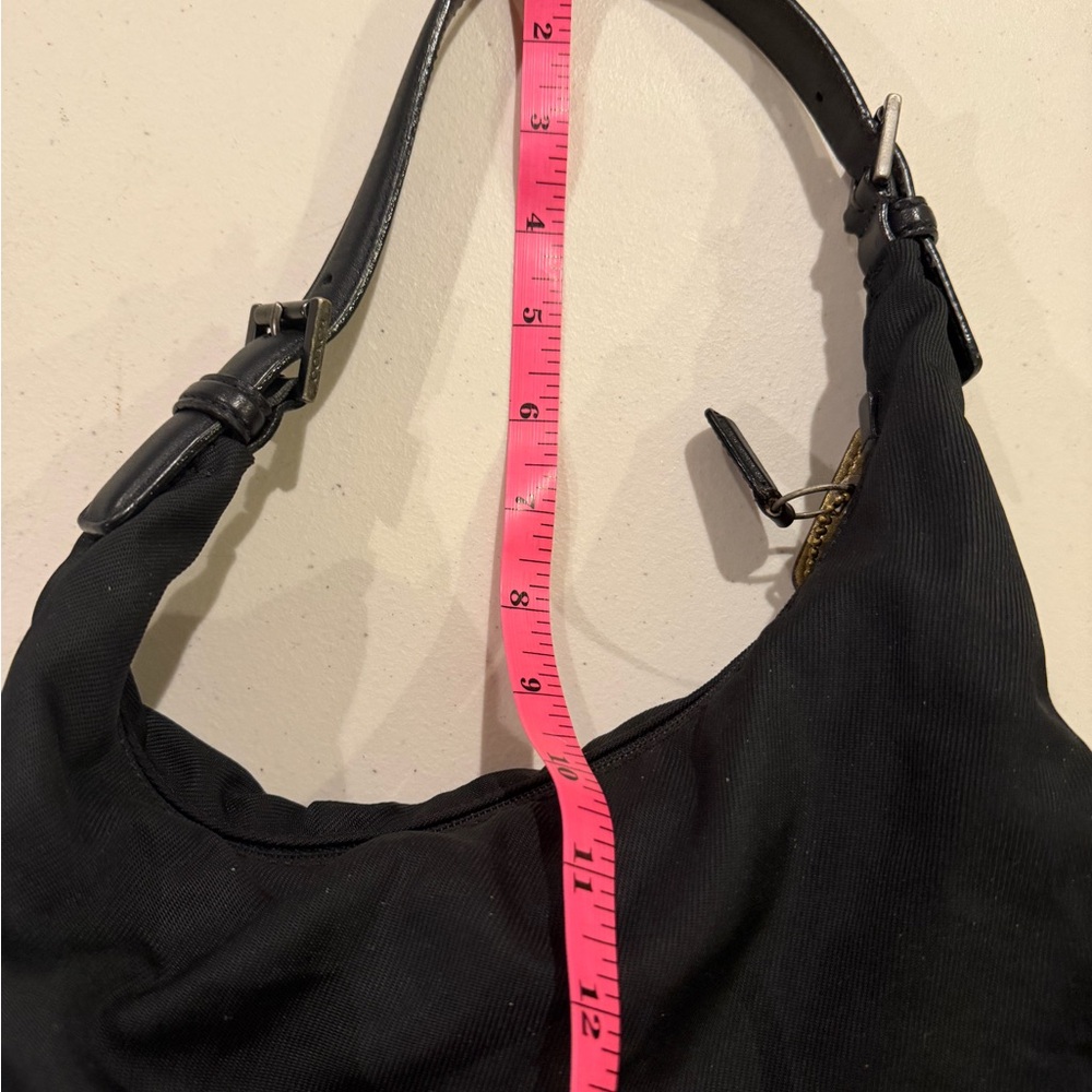 Vintage Coach Black Hobo Bag with Gold Accents - Picture 15 of 15